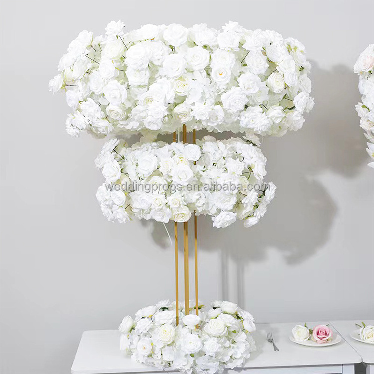 The most popular metal flower stand wedding table centerpiece tall flower stand for wedding party decoration