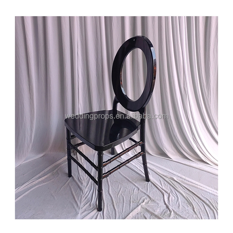 wholesale cheaper wedding event white black acrylic chair clear transparent round back rentals resin phoenix chair