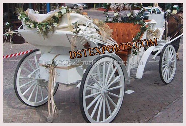Beautiful Wedding Horse Carriage European Wedding Victoria Horse Buggy for Sale Asian Horse Drawn Carriage Manufacturer BestSuppliers