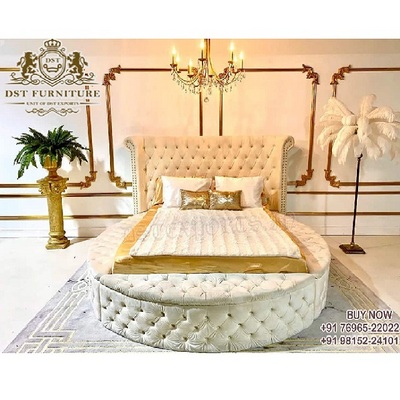 Wooden round bed price discount
