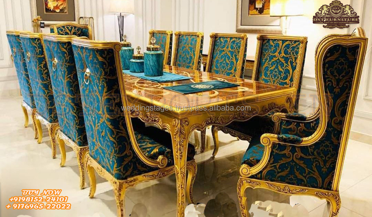 Royal French Rococo Style Dining Room Furniture Set Royal Kingdom Style Dining Room Furniture Buy French Dining Room Table Set BestSuppliers