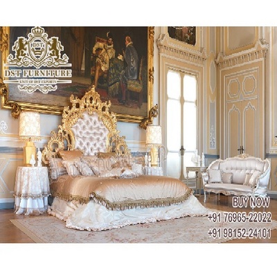 Teak wood maharaja bed hotsell