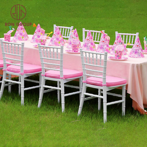 cheap price stacking children chiavari chairs plastic resin kids party Tiffany Chairs kids chivari chairs for party events