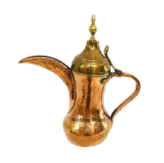 Luxury Design Handmade Brass Coffee &Tea Pot For Home Hotel Table Ware Tea Pot Customized Size Wholesale Brass Coffee  & Teapot