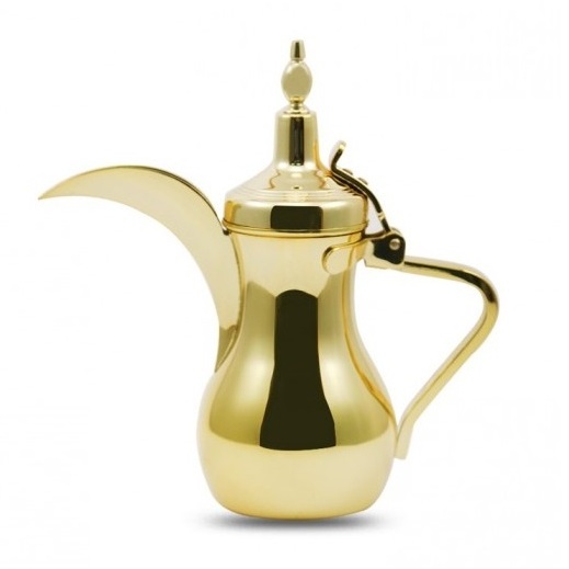 Gold Finished Metal Dallah Premium Quality handmade Designer Fancy Teapot Classic Stylish Kitchen Ware Luxury metal Coffee Pot