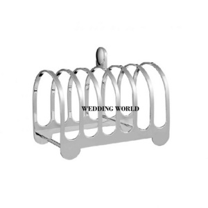 Food Organizer Toast Bread Rack Holder Silver Plated Kitchen Ware Toast Holder Latest Arrival Luxury Metal Bred Holder