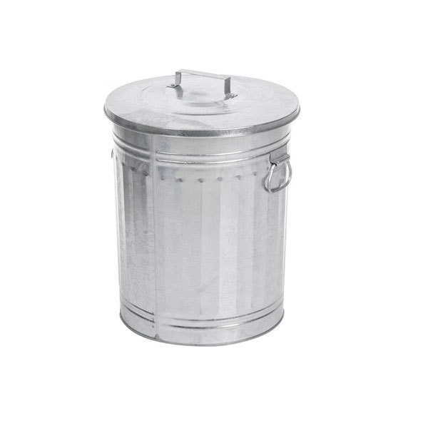 Garden Ware Galvanized Trash Bin Tall Size Round Shape Handmade Waste Bucket Best Quality Wholesale Luxury Waste Bin For Garbage