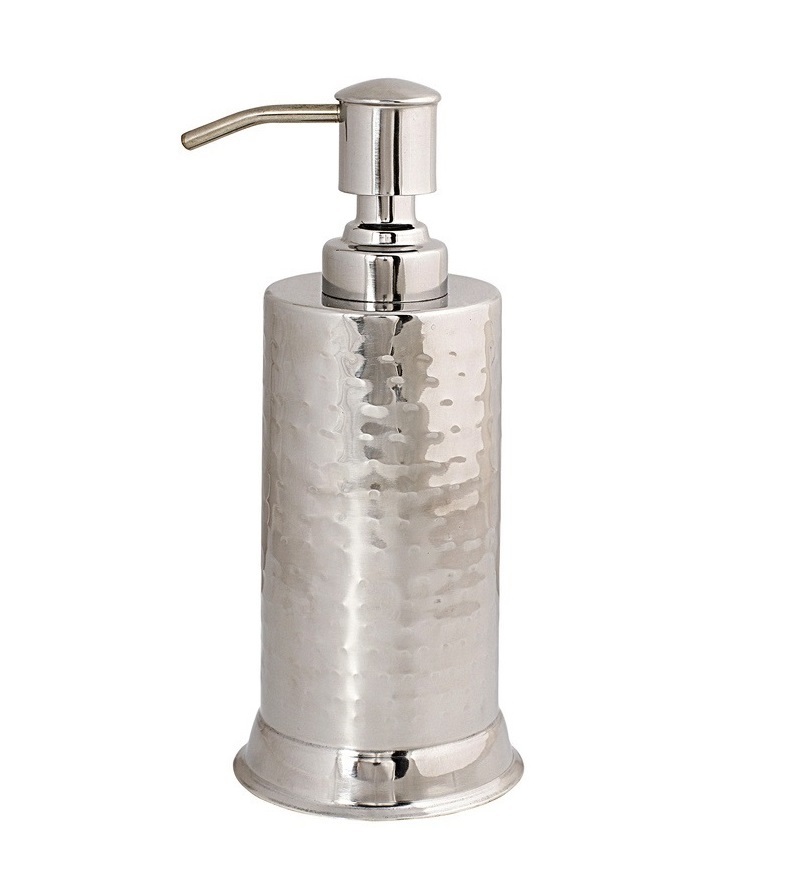 Galvanized Soap Dispenser Round Shape Bathroom Ware Wholesale Soap Dish Classic Stylish Wholesale Vintage Soap Dispenser