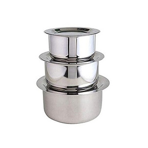 Home Kitchen Ware Steel Cooking Pot latest Arrival Wholesale Food Pot Indian Stylish Designer Steel Cooking Pot