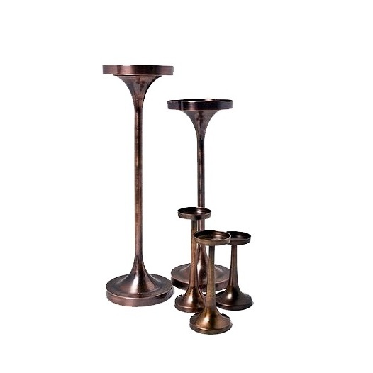 Set of Five Metal Candle Stand Premium Quality Handmade Candle Holder Set of Five Wholesale Metal Candle Stand