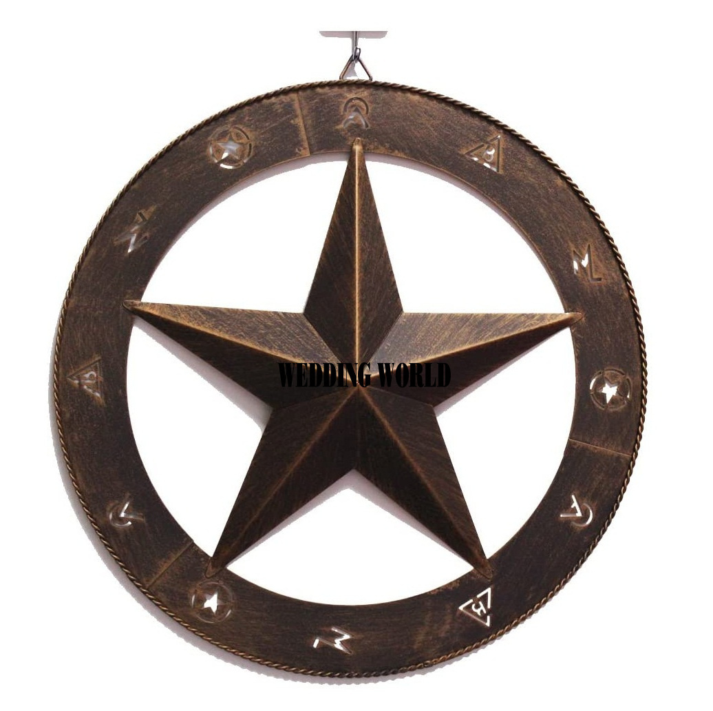 New Decorative Design Star Top Selling Handmade New Decorative Design Classic Stylish New Galvanized Rustic Star At Best Price