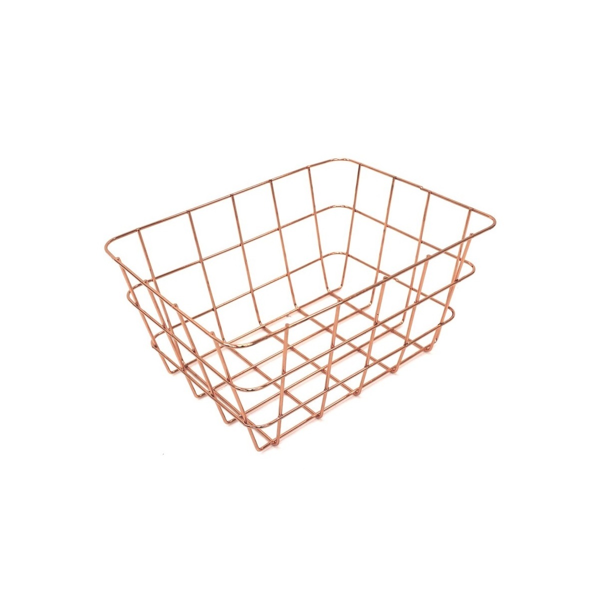 Metal Black Basket With Copper Finished Handle Customized Shape Wholesale Basket Classic Stylish Wholesale metal Basket