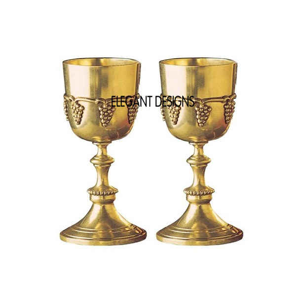 Handmade Brass Embossed Wine Glass Goblet Fancy Indian Table Top Party Decorative Handmade Wholesale brass Embossed Wine Goblet