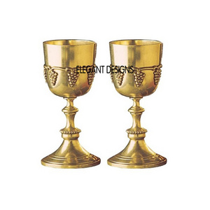 Handmade Brass Embossed Wine Glass Goblet Fancy Indian Table Top Party Decorative Handmade Wholesale brass Embossed Wine Goblet