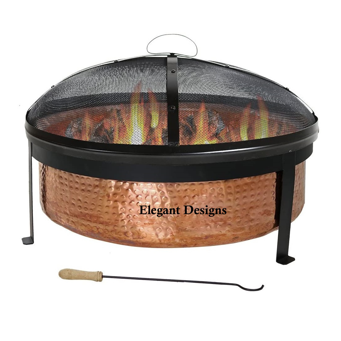 Copper Hammered Fire Pit Premium Quality Affordable Wholesale Fire Pit Classic Designer Round Shape Fancy Metal Fire Pit