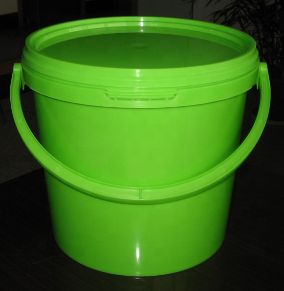 1gallon  plastic bucket  3.8L pail container drum for food ice cream vegetables with heat transfer printing