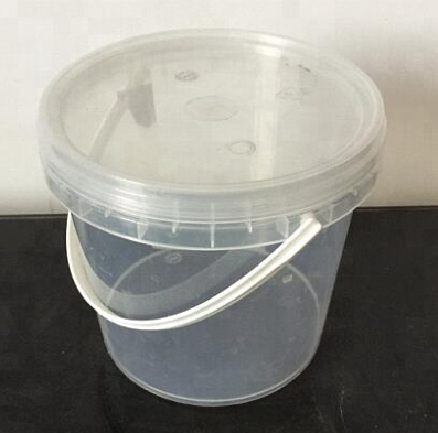 plastic bucket 1litre  with lid transparent for yogurt