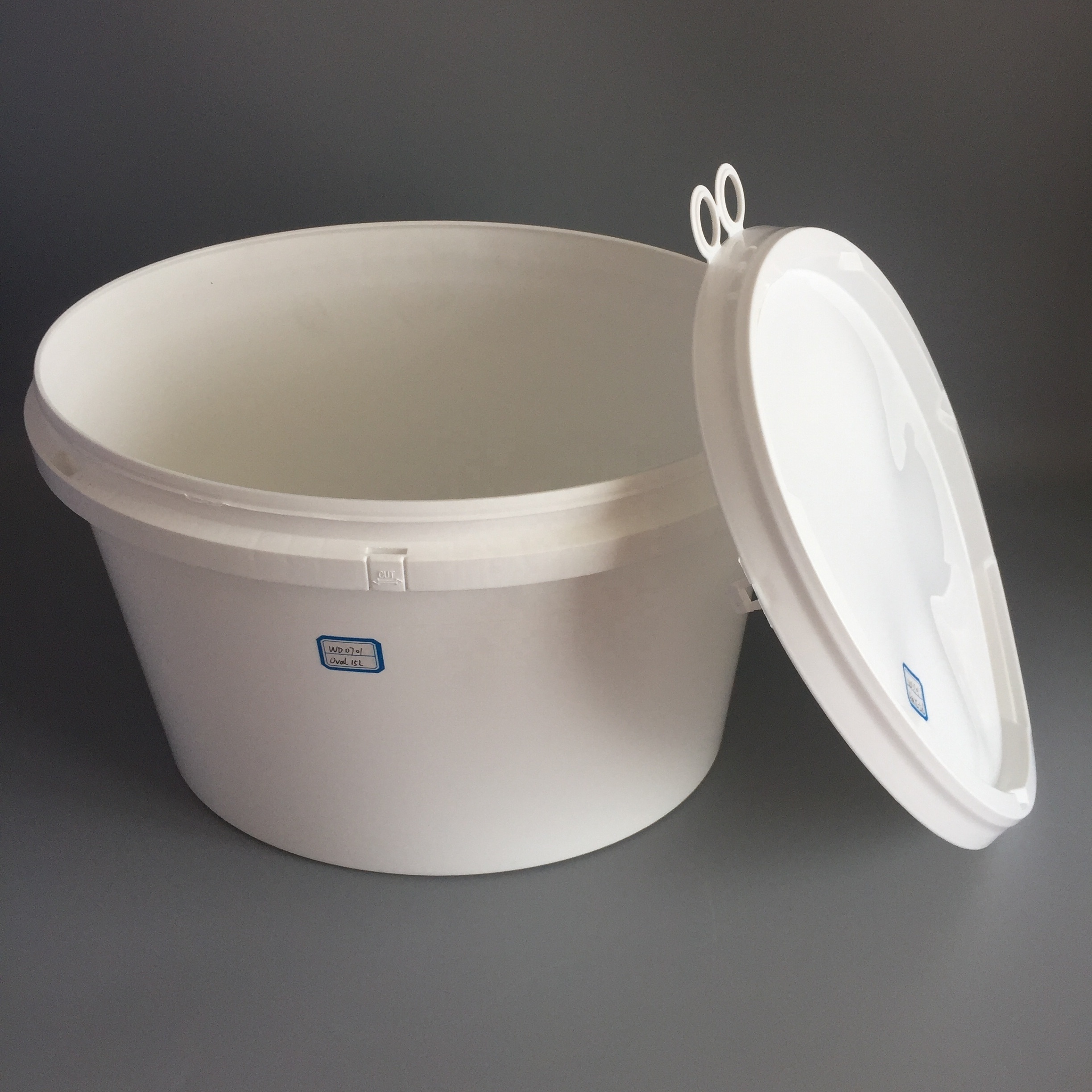 15l bucket plastic container with lid for paint ink oval plastic bucket 15 liter pails food grade