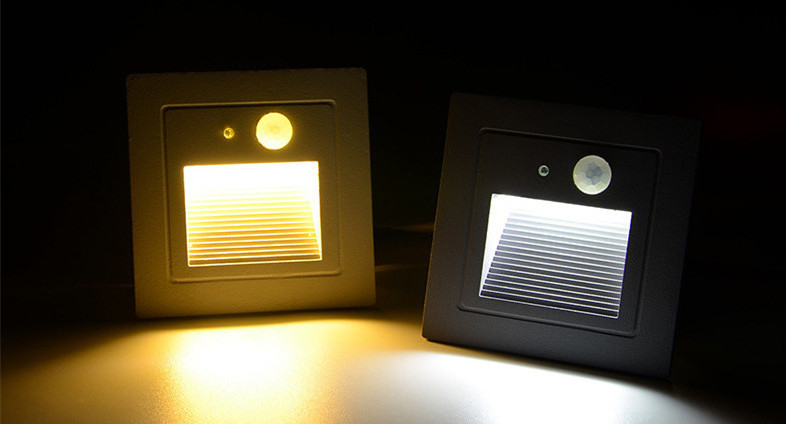 IP65 waterproof Square Recessed 1w 3w  led step wall light