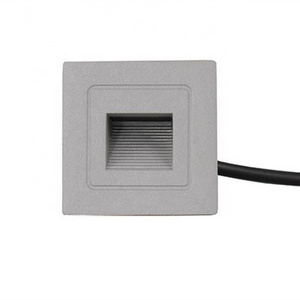 IP65 waterproof Square Recessed 1w 3w  led step wall light