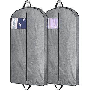 New Products Heavy Duty Travel Garment Bags for Hanging Clothes Waterproof Fabric Men Suit Cover Monogrammed Clothes Protector