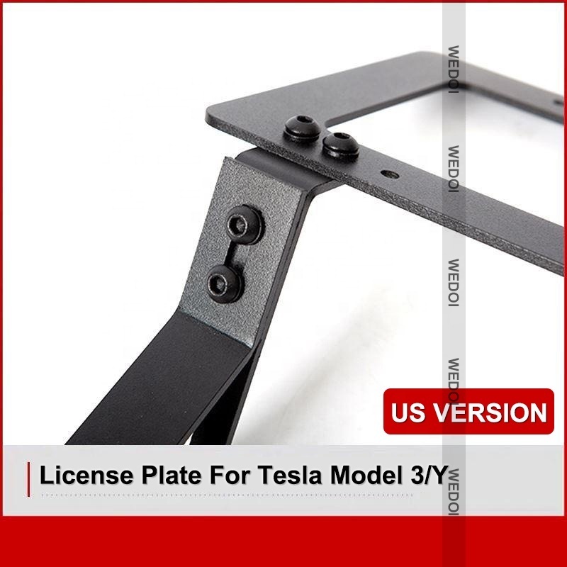 High-Grade License Plate Frame For Tesla Model 3/Y Tag License Frame USA Version License Plate Holder For Tesla Accessories 2022