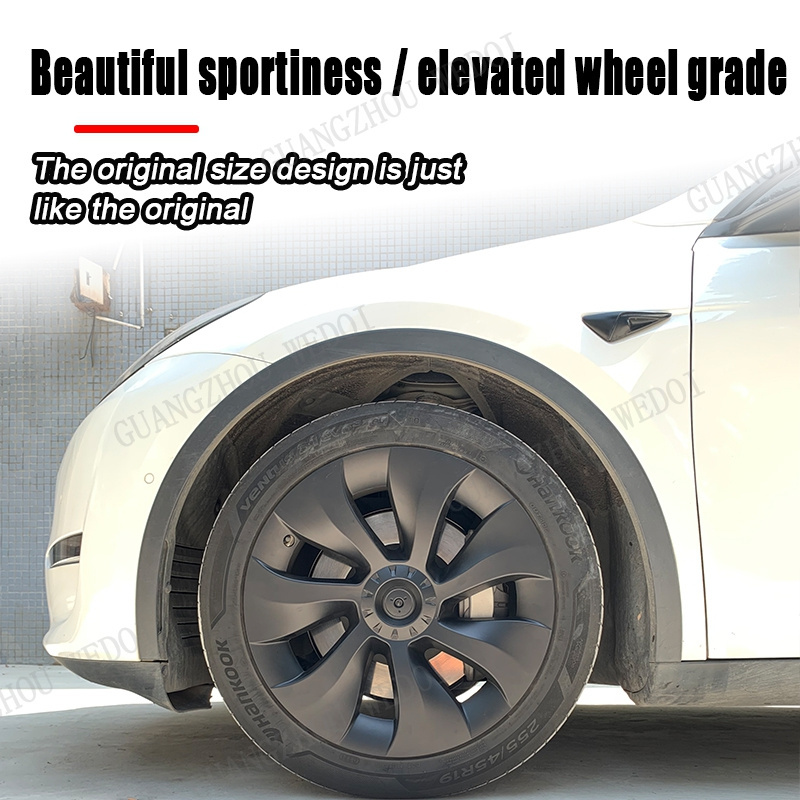 19 Inch ABS Wheel Covers HubCap For Tesla Model Y Wheel Cover Full Rim Cover Accessories