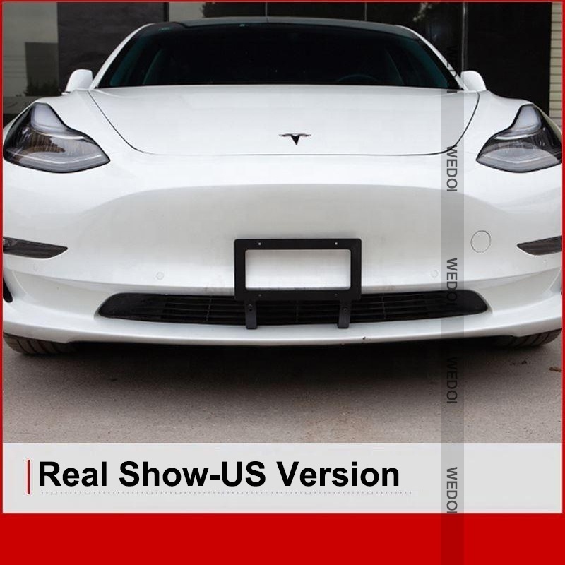 High-Grade License Plate Frame For Tesla Model 3/Y Tag License Frame USA Version License Plate Holder For Tesla Accessories 2022