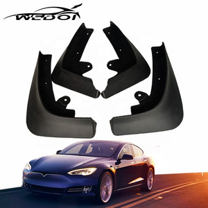 Wheel Arch Protectors Mud Guards Compatible   Accessories Splash Guards ABS Mudflap 2016-2021 For Tesla Model X