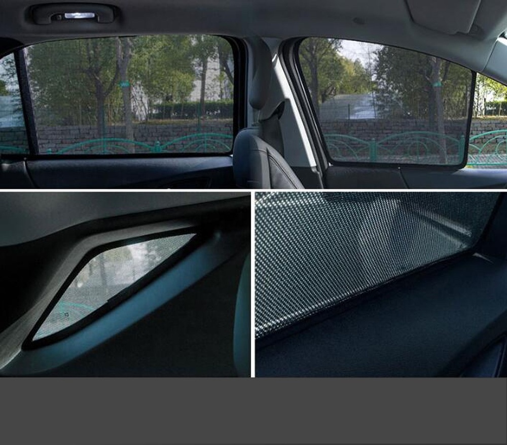 4PCS designer car accessories universal Customized Mesh Cars Sunscreen for Magnetic Side Car window Sunshade cover