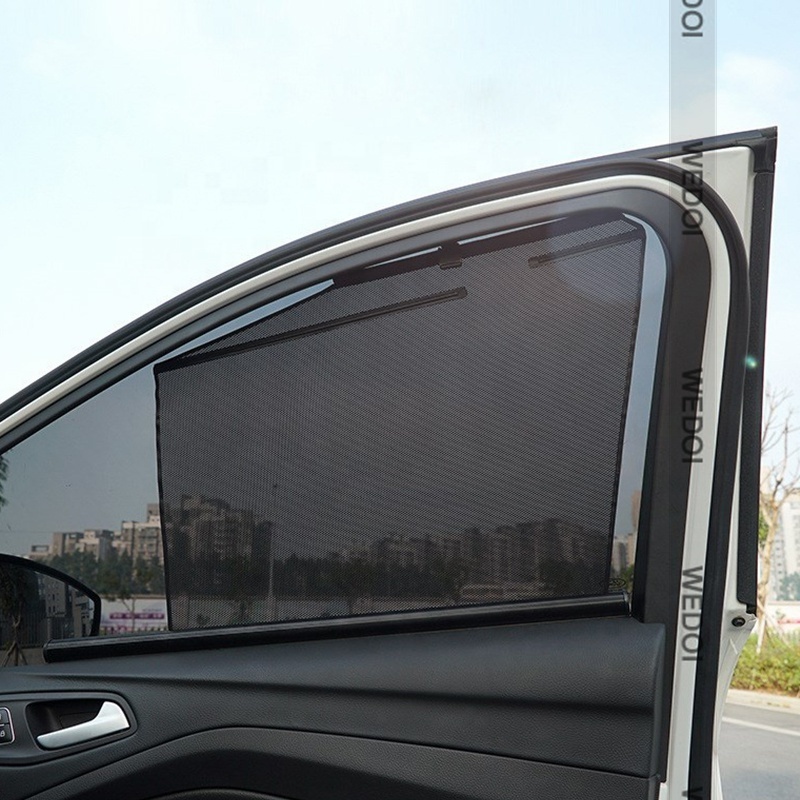 Car Lifting Sun Shade Automatic Telescopic Side Window Curtain Retractable Automotive Sun Insulation Sunshade For Toyota