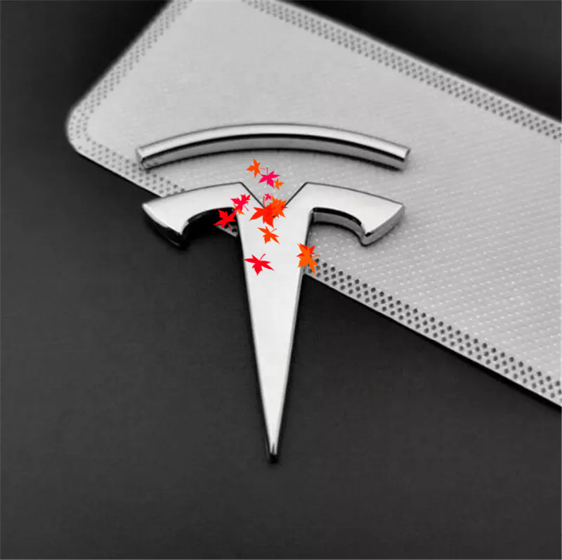 3D Metal Decoration Badge Decals For Tesla Model 3 Y S X Car Logo Emblem Sticker Trunk Emblem For Tesla Accessories