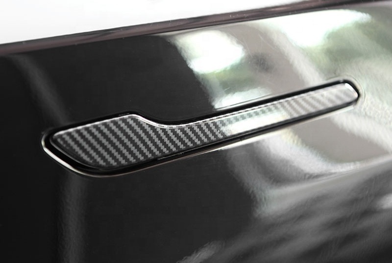 For Tesla Model 3 Door Handle Stickers 3D Luxury Door Handle Wrap Protectors Car accessories