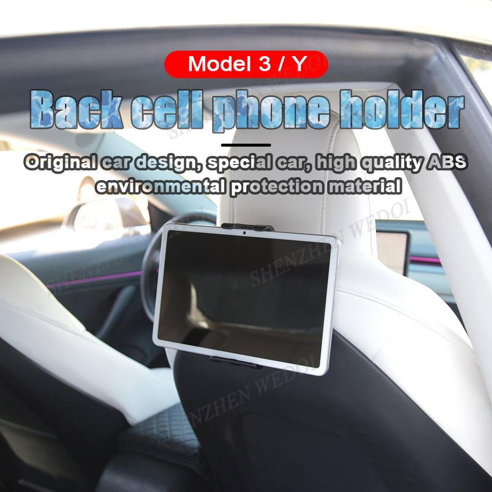 Model 3 highland accessories Phone Holder Rear Seat Pillow Support Bracket Headrest Tablet Mount For tesla Mobile Phone Holder