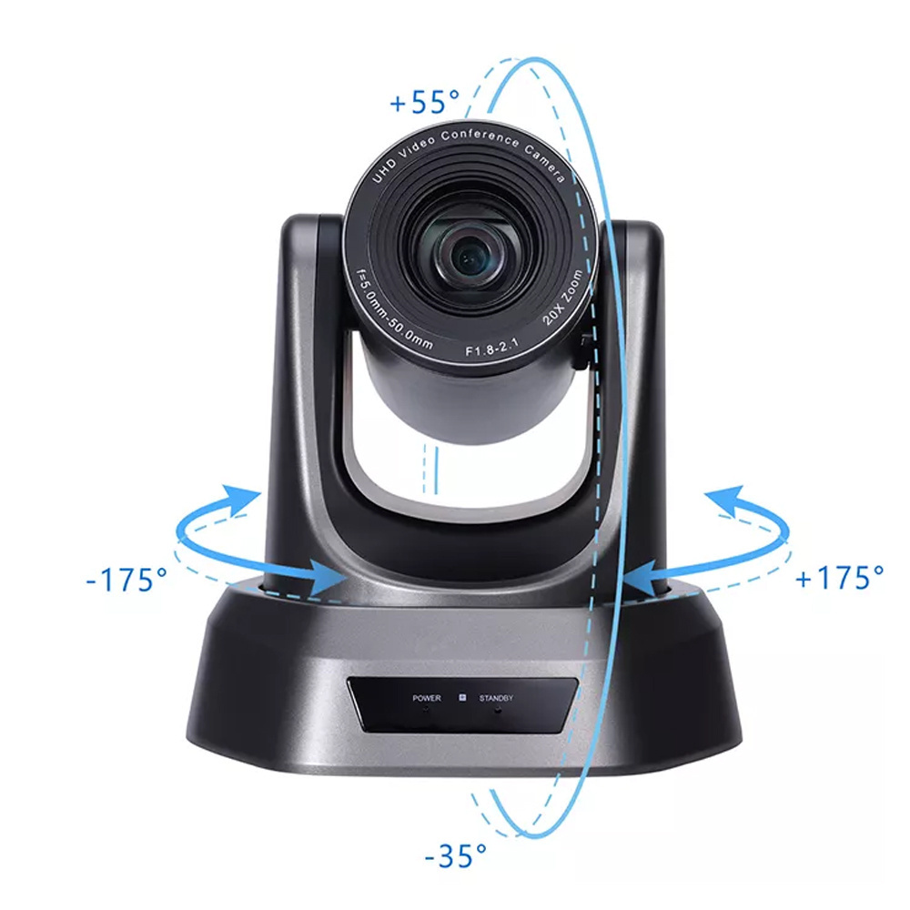 10X 20X Optical zoom video conference4k ptz video conference camera USB Live Streaming meeting room conference system