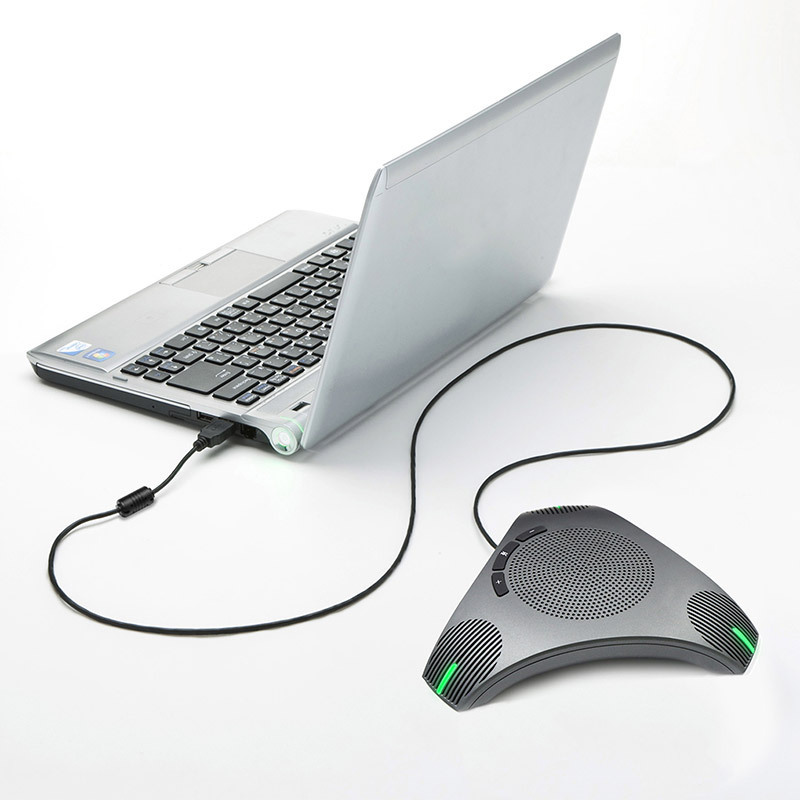 WeDoinnov Plug-and-play with any PC or UC Platform Portable USB Conference Speakerphone Built-in Speaker