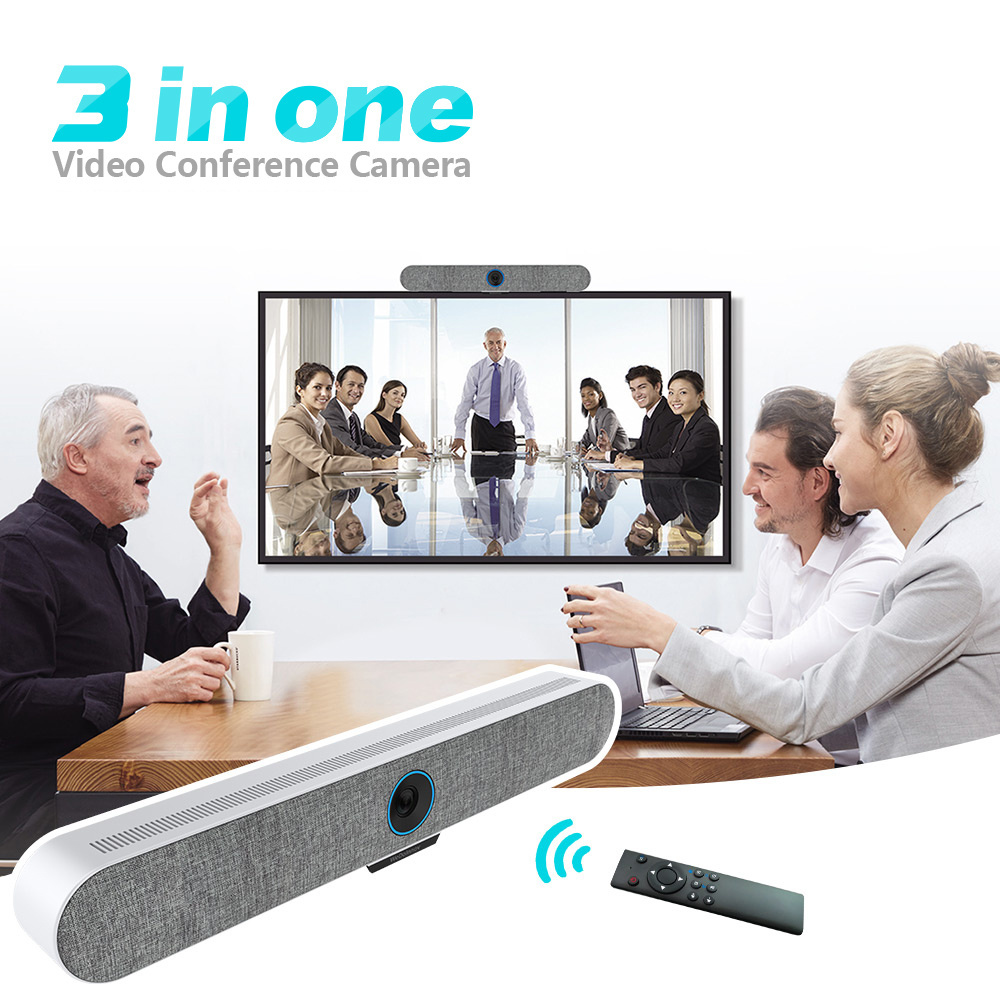 All-in-one Video Conferencing Camera With 4k ePTZ Camera and Conference Room Microphone