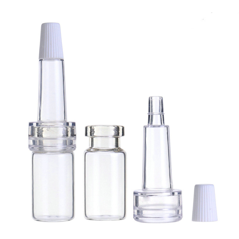 Sterilized 2-30ml Glass Penicilin Bottle  Amber Ampoule Vial Cosmetic Serum Bottle with PVC Drip