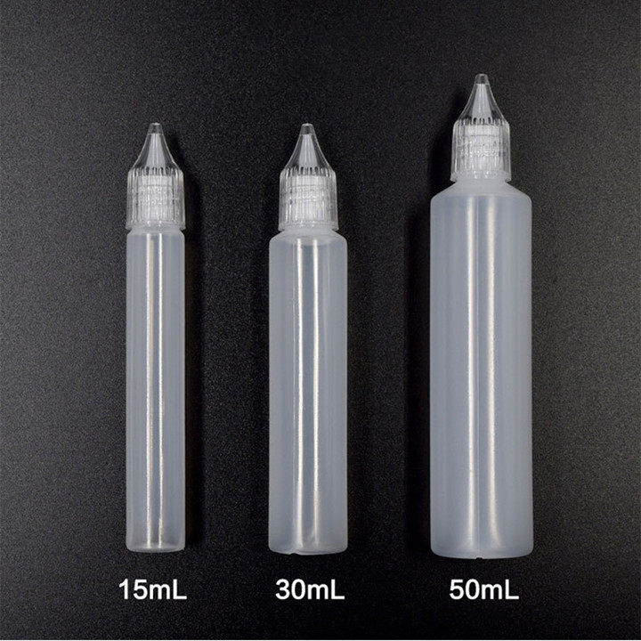 PE soft squeeze plastic bottle 15ml 30ml 50ml  PS cap & eye dropper