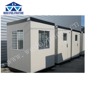 Stainless Steel Fireproof Rockwool Sandwich Panel Enclosure Security Guard House /Container House /Kiosk With Wholesale Price