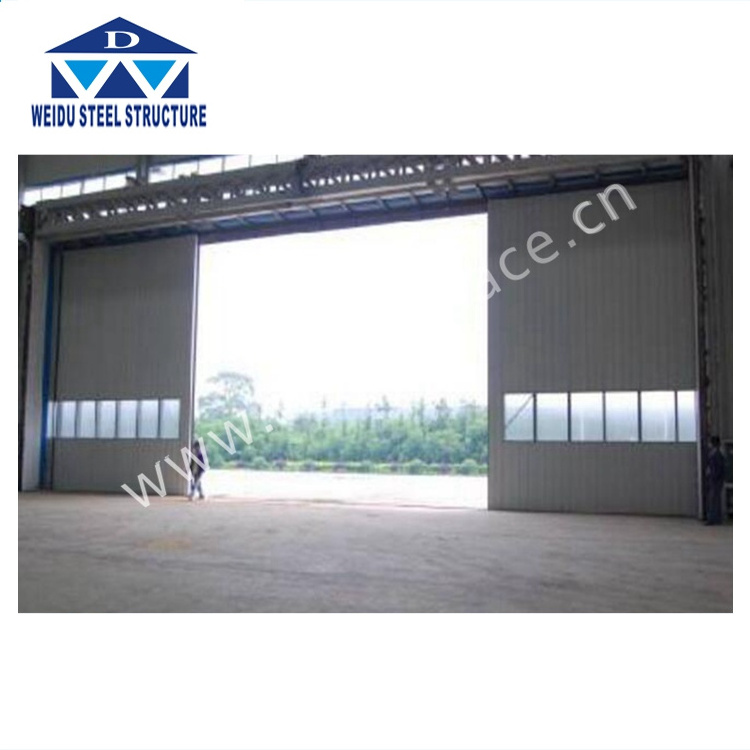 EPS / Rockwool Sandwich Panel Sliding Door Price As Accessories Of Steel Structure Warehouse / Workshop / Mill /Factory