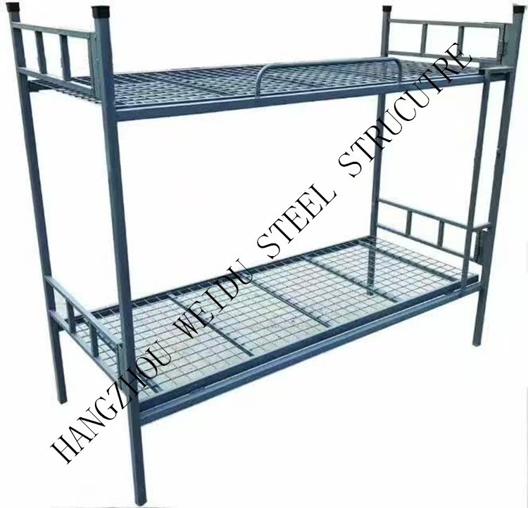 Cheap heavy duty double floor bed frame metal bunk bed for sale