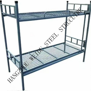 Cheap heavy duty double floor bed frame metal bunk bed for sale