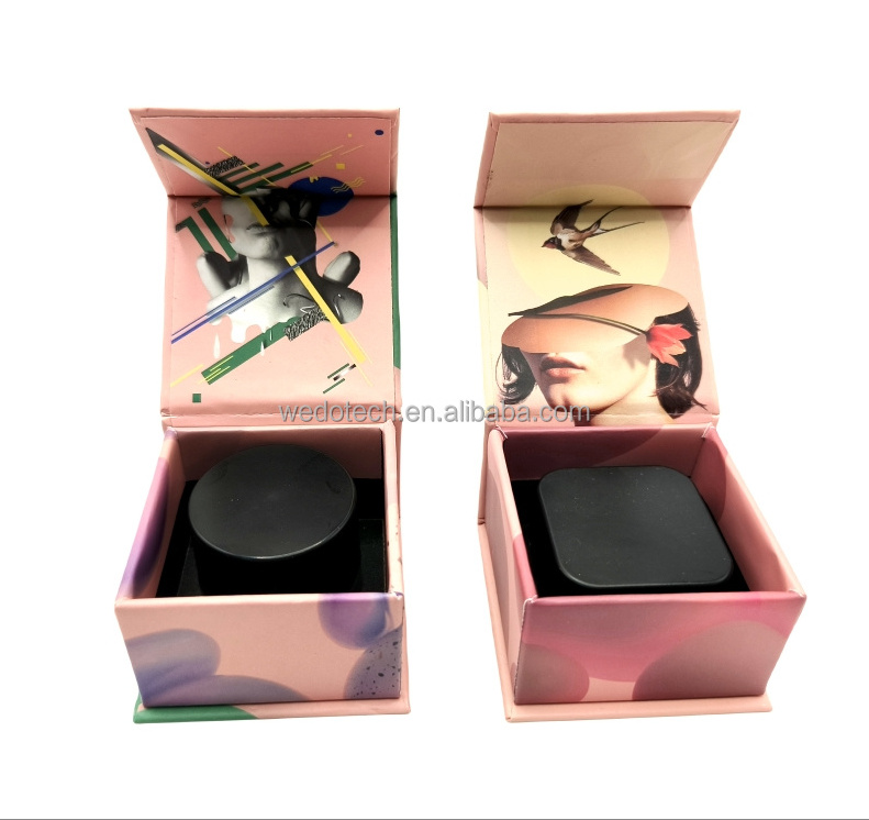 Luxury Concentrate Container Glass Bottle Jar magnetic box Packaging Paper Boxes With Foam Insert