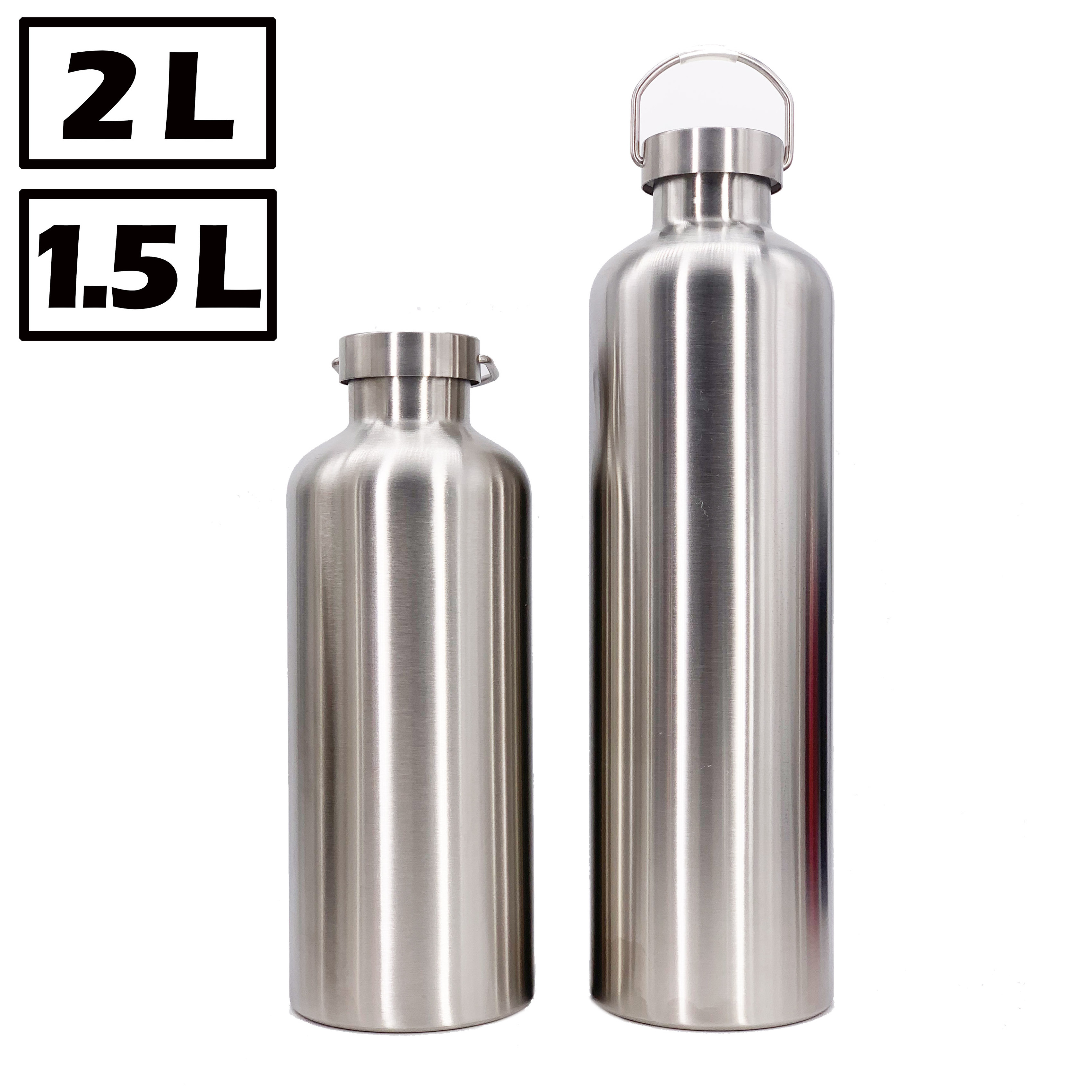 SS01 600ml 21oz Stainless Steel Insulated Stainless Steel Water Bottle with Bamboo Lid and Sport Lid