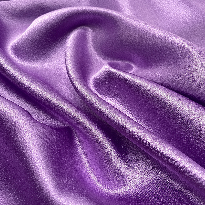 Hot Sell Soft Hand Metallic Crystal Silk Shiny Luster Liquid Satin Lining Fabric for Sleepwear and Dress Fabric