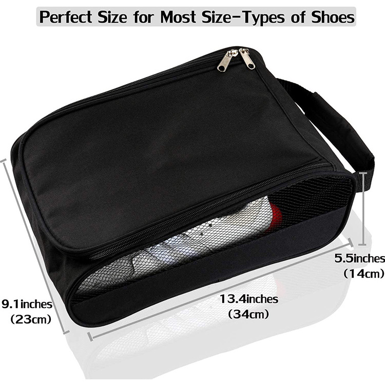 Wholesale OEM Portable Sports Shoe Bags Shoes Storage Bags Breathable Golf Shoe Bag