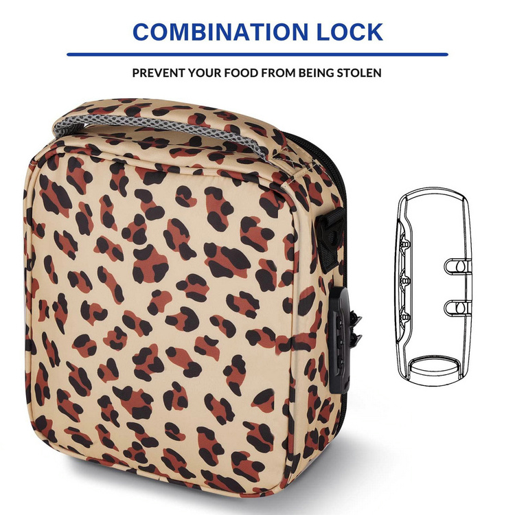 Lunch Bag with combination lock china wholesale insulated thermal lunch bag For Travel Work (multicolor)_ Home & Kitc