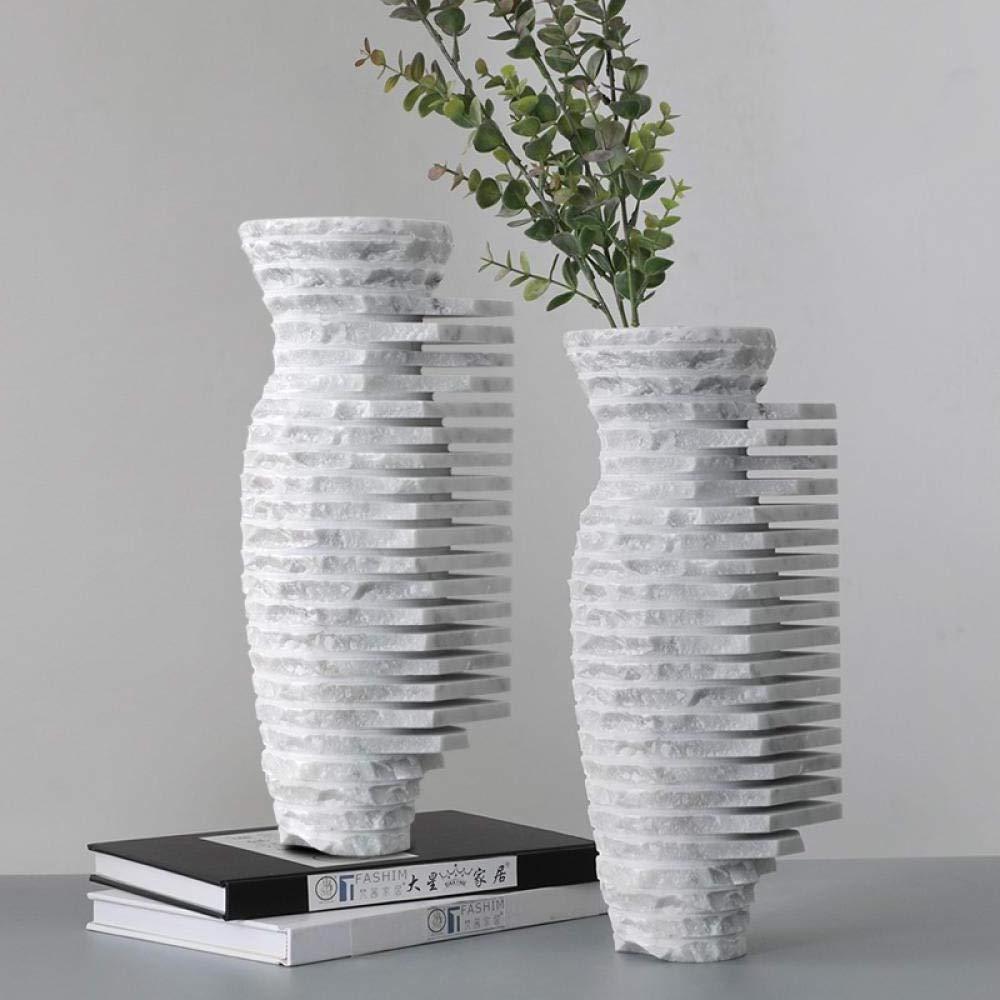 High Quality Custom Natural Marble Designer Vase Fashion Luxury White Marble Stone Flower Vase For Cemetery