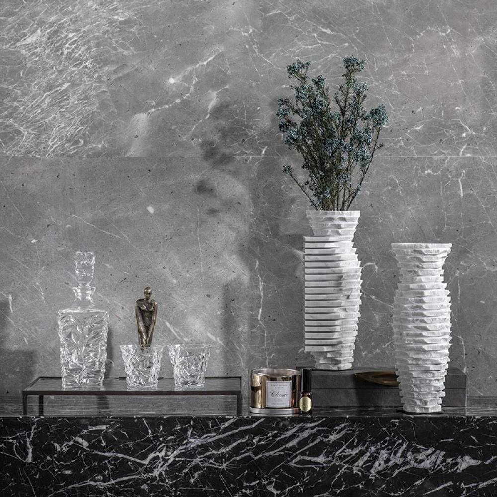 High Quality Custom Natural Marble Designer Vase Fashion Luxury White Marble Stone Flower Vase For Cemetery